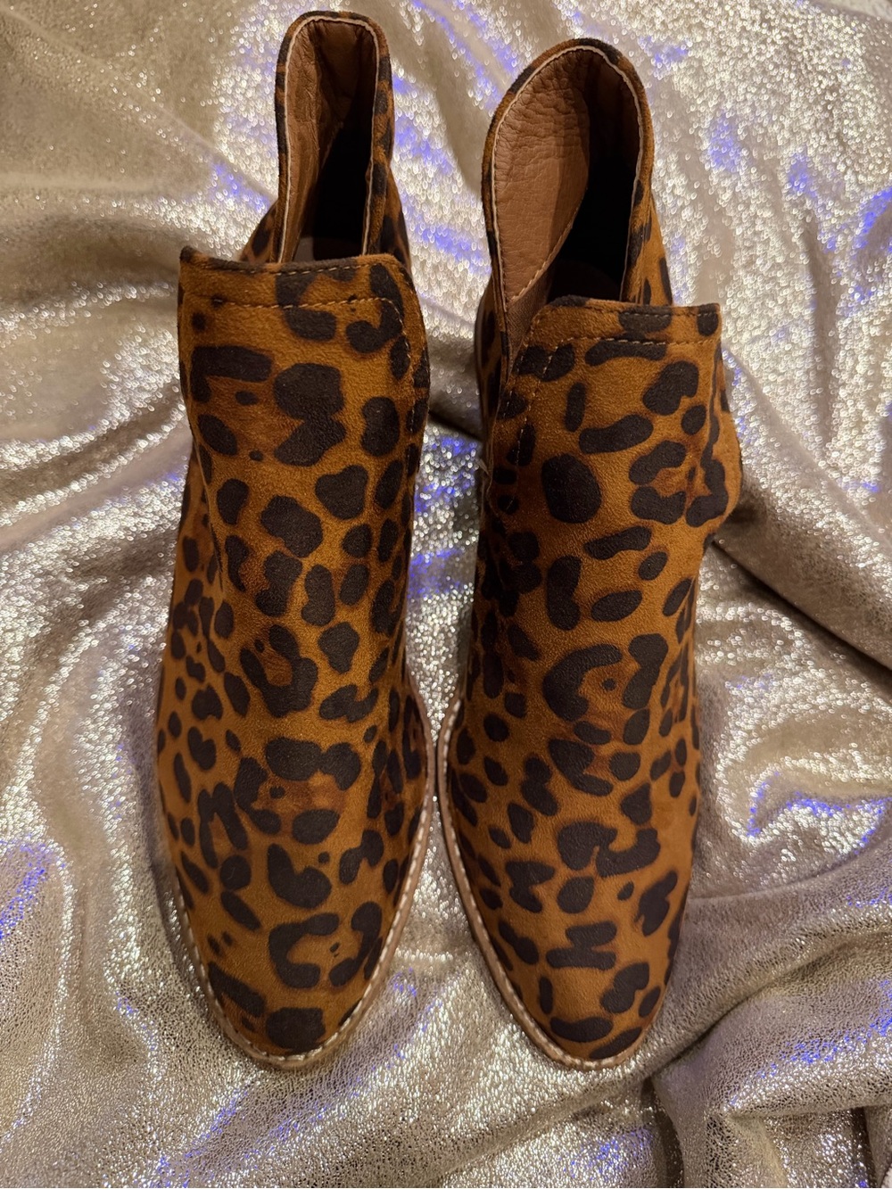 Leopard Print Women’s Ankle Booties - Brown